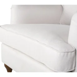 Fåtölj beige tyg - Howard Watford Deluxe + Textilrengöring för möbler