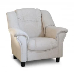 Fåtölj beige tyg - Rom