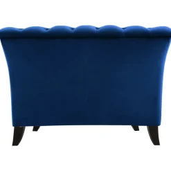 Fåtölj blå Chesterfield - Milton + Fläckborttagare för möbler