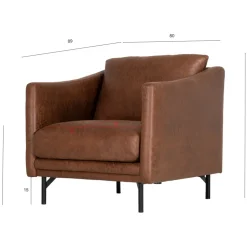 Fåtölj brunt vintage