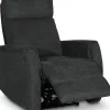 Fåtölj elektrisk ställbar mörkgrå + Fläckborttagare för möbler