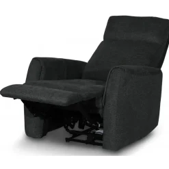 Fåtölj elektrisk ställbar mörkgrå