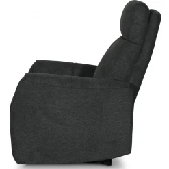 Fåtölj elektrisk ställbar mörkgrå + Möbeltassar