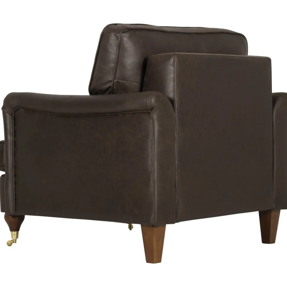 Fåtölj Howard brun klädsel - Watford + Textilrengöring för möbler