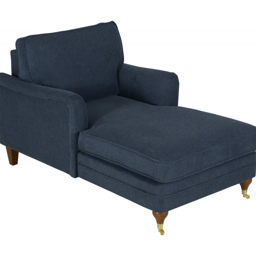 Fåtölj howard chaiselounge blå - Watford Deluxe