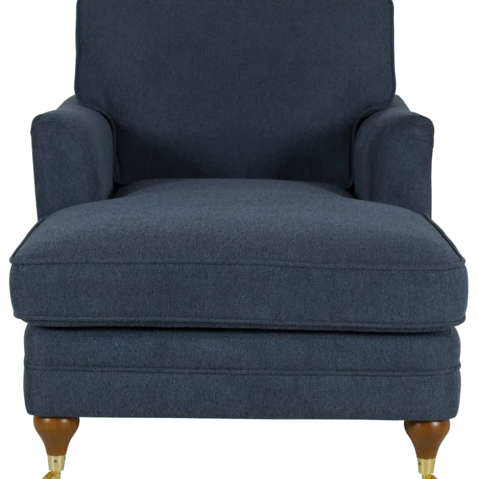 Fåtölj howard chaiselounge blå - Watford Deluxe + Textilrengöring för möbler