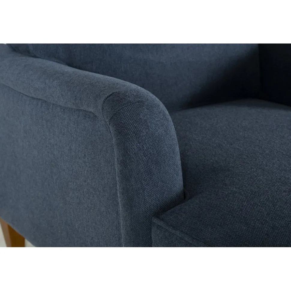 Fåtölj howard chaiselounge blå - Watford Deluxe + Textilrengöring för möbler