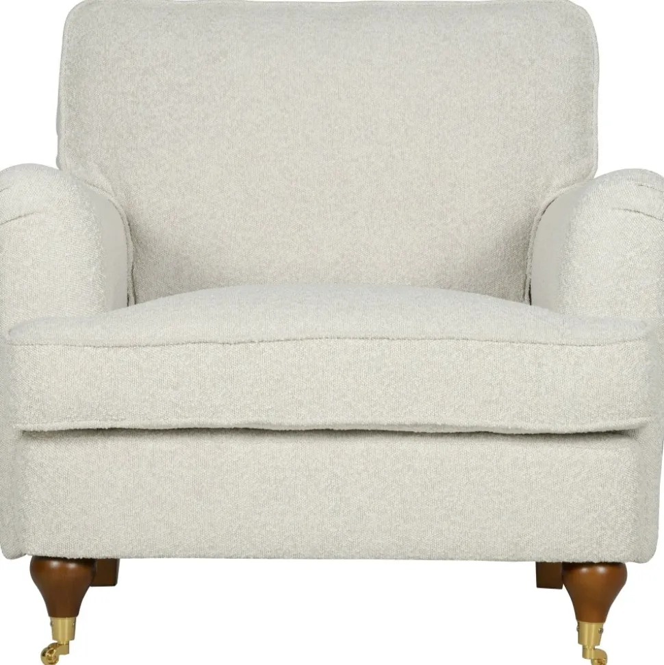 Fåtölj Howard i bouclé - Watford Deluxe + Möbeltassar