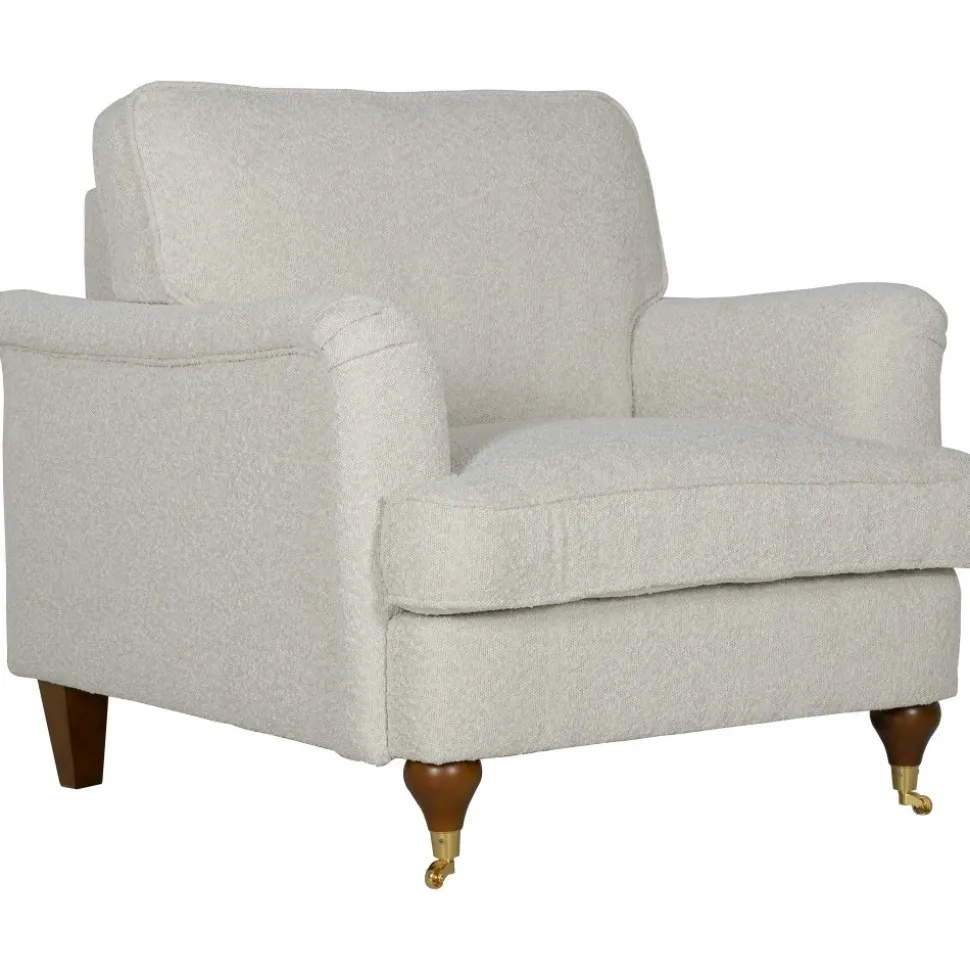 Fåtölj Howard i bouclé - Watford Deluxe + Möbeltassar