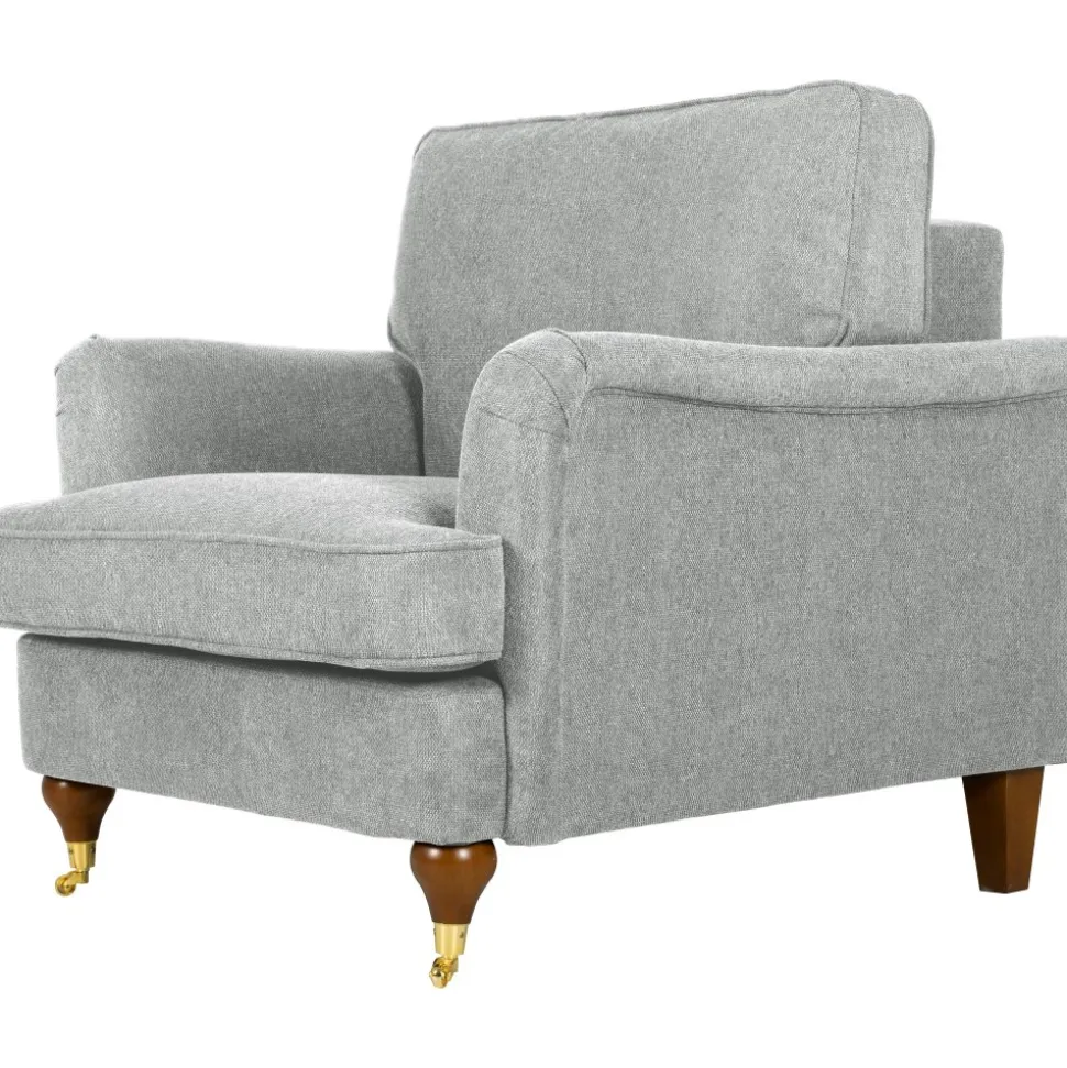 Fåtölj Howard i grått tyg + Fläckborttagare för möbler