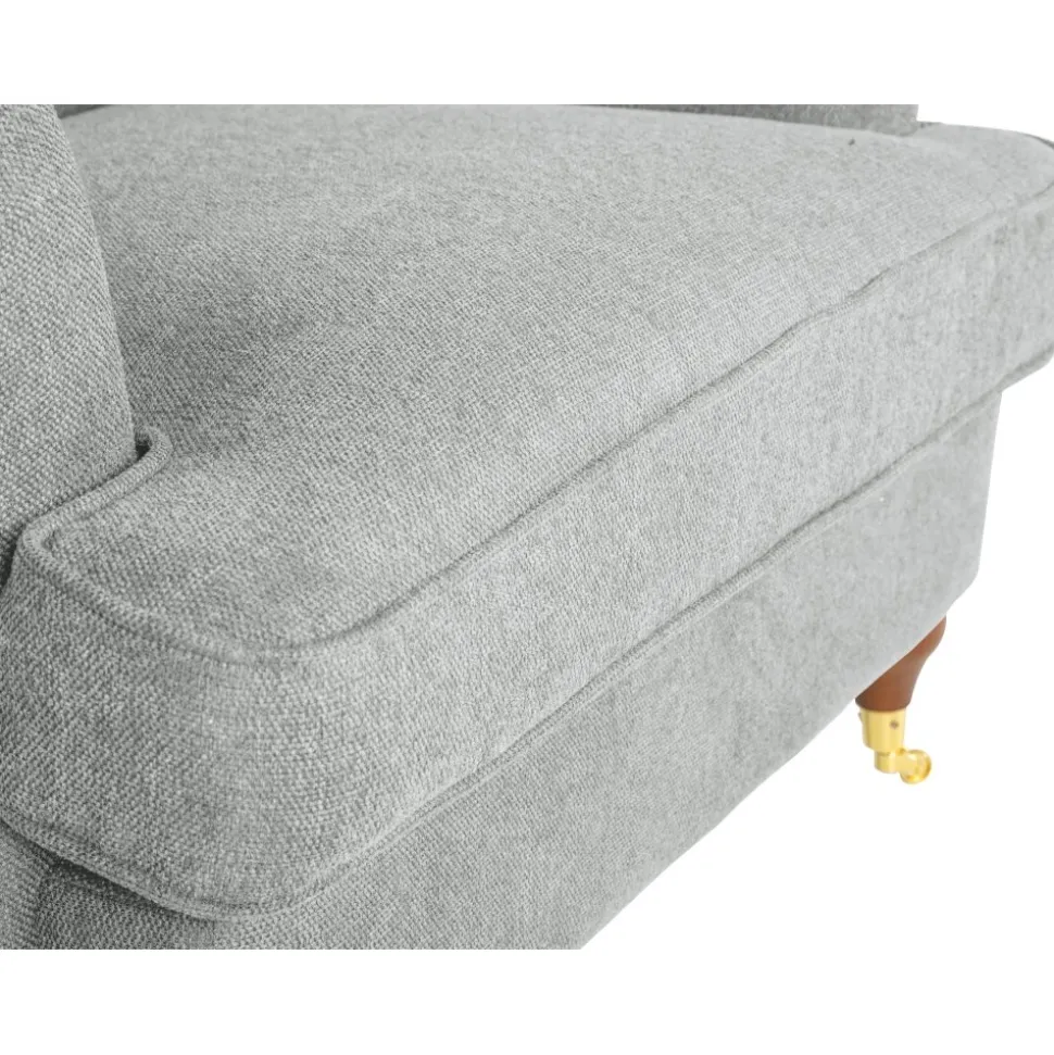 Fåtölj Howard i grått tyg + Fläckborttagare för möbler