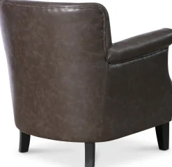 Fåtölj i grå vintage PU - Norberg + Textilrengöring för möbler