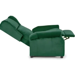 Fåtölj i grön sammet, ställbar