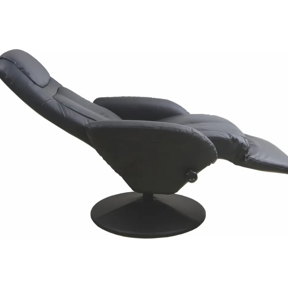 Fåtölj i svart konstläder ställbar - Berit + Textilrengöring för möbler