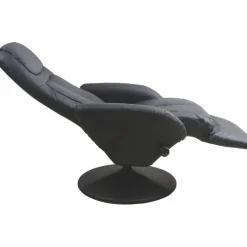 Fåtölj i svart konstläder ställbar - Berit + Fläckborttagare för möbler