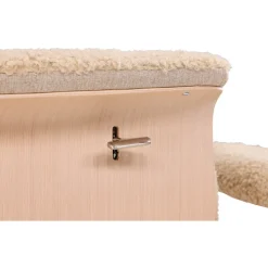 Fåtölj med fotpall - Beige / Whitewash