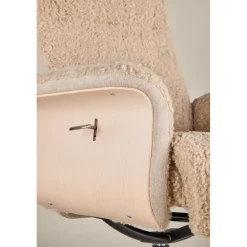 Fåtölj med fotpall - Beige / Whitewash + Fläckborttagare för möbler