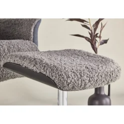 Fåtölj med fotpall - Grå - Hagön + Fläckborttagare för möbler