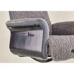 Fåtölj med fotpall - Grå - Hagön + Fläckborttagare för möbler