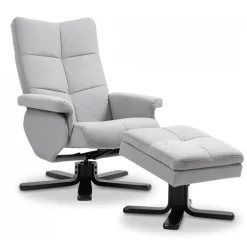 Fåtölj med fotpall - Ställbar + Textilrengöring för möbler