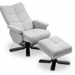 Fåtölj med fotpall - Ställbar + Textilrengöring för möbler