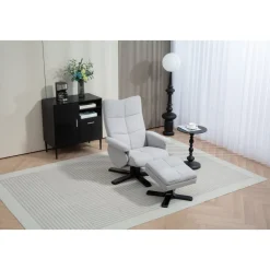 Fåtölj med fotpall - Ställbar + Textilrengöring för möbler