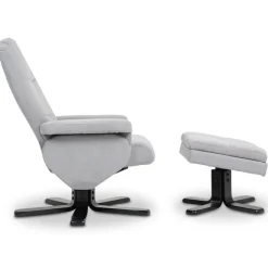 Fåtölj med fotpall - Ställbar + Möbeltassar