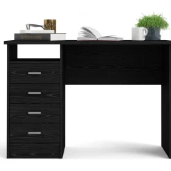 Function Plus skrivbord 110 x 48,5 x 76 cm - Svart ask