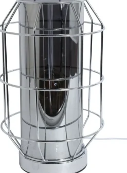 Fur bordslampa - Krom