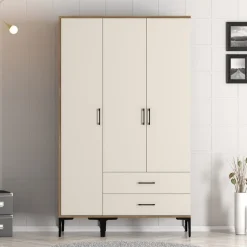 Garderob Kumsal i Valnöt/cream - 120 cm