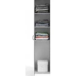 Garderob vit 40 cm bred och 175 cm hög