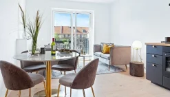 Geneve Matstol - Grå/mässing