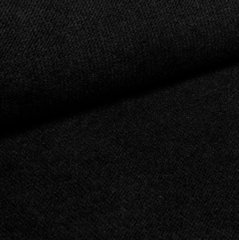 George sängram med gavel 160 cm - Svart sammet