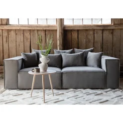 Gillholmen 3-sits soffa - Grå linne