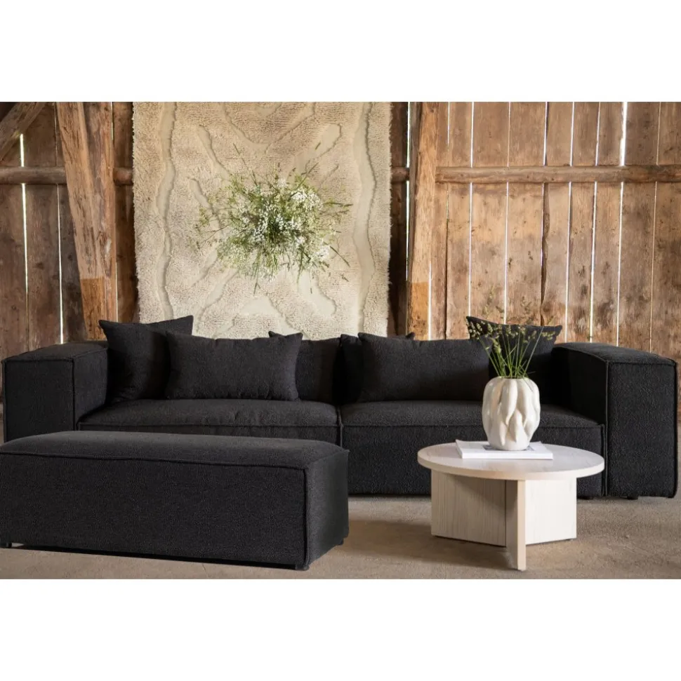 Gillholmen sittpuff - Svart boucle