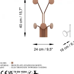 Giraffe klädhängare - Koppar