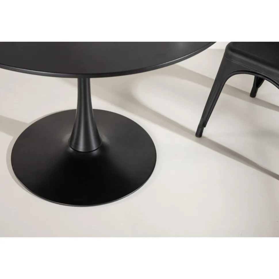 Glade matbord Ø100 cm - Svart