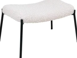 Glasgow Fotpall - Lammskinn(Konstskinn)/svart