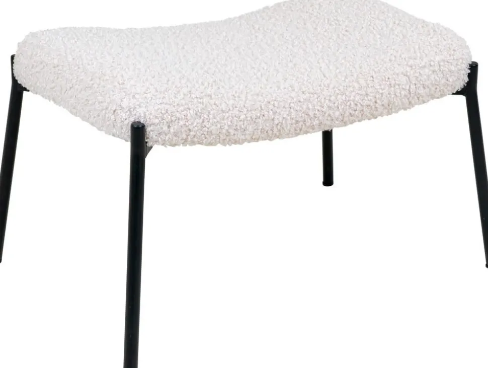 Glasgow Fotpall - Lammskinn(Konstskinn)/svart