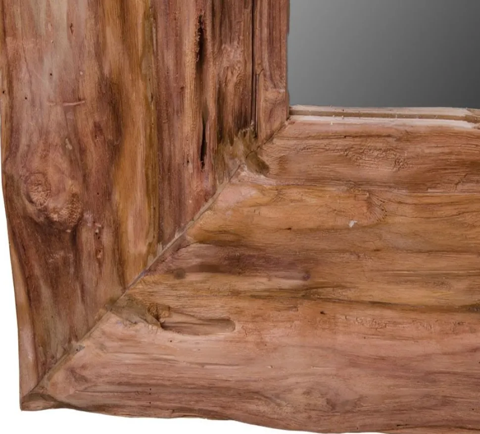 Granada Helkroppsspegel 180 cm - Teak + Glas och Kristallrengöring