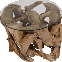 Grand Canyon Soffbord 60 x 60 cm - Teak/glas