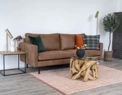 Grand Canyon Soffbord 60 x 60 cm - Teak/glas