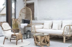 Grand Canyon Soffbord 60 x 60 cm - Teak/glas