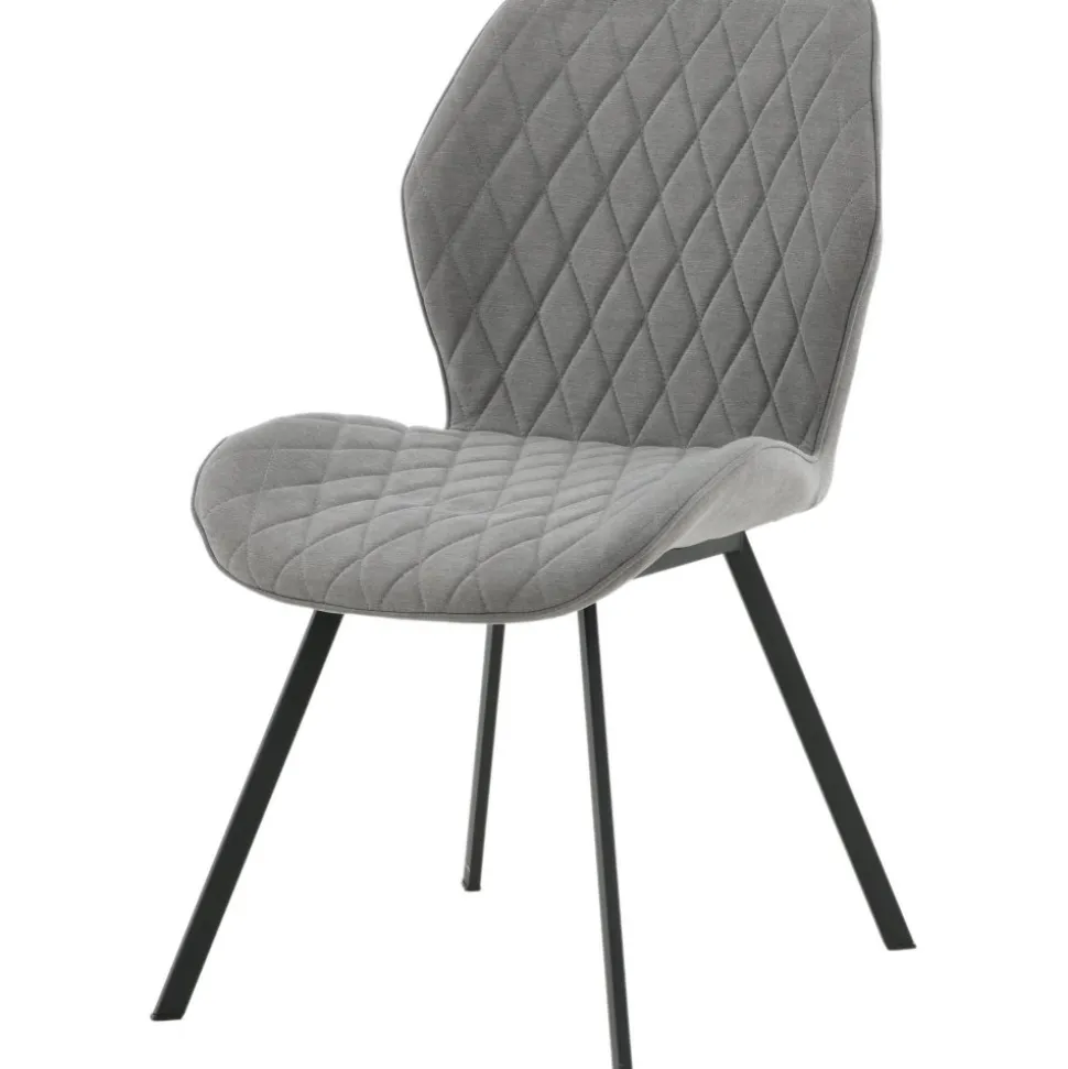 Greta matstol - Grå tyg