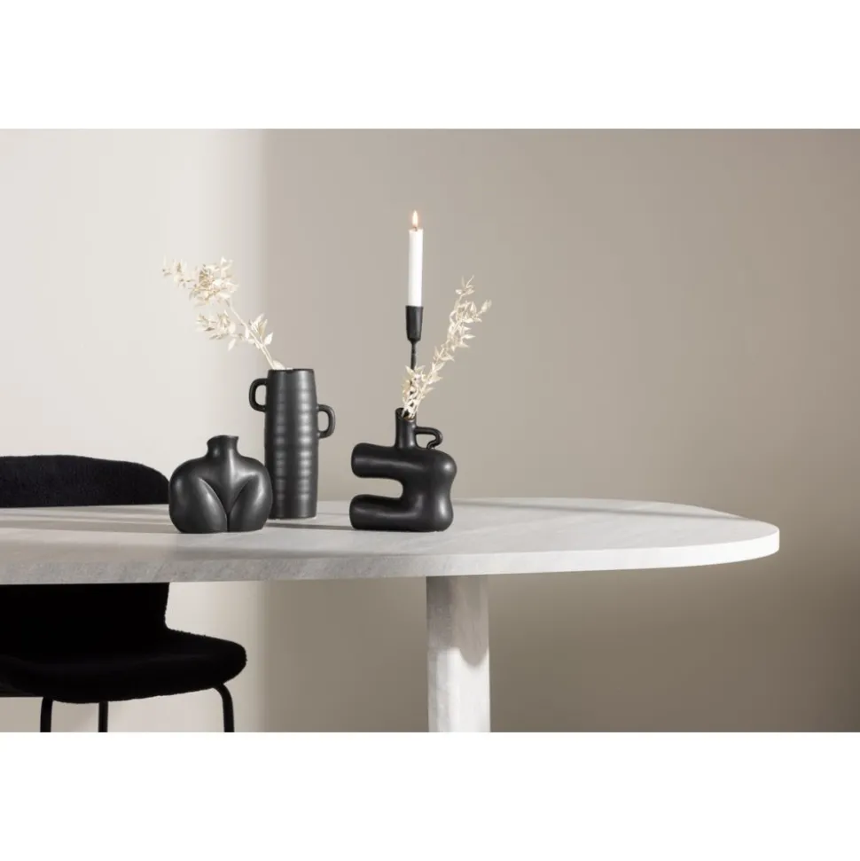 Grönvik matbord 220 x 100 cm - Vit marmor