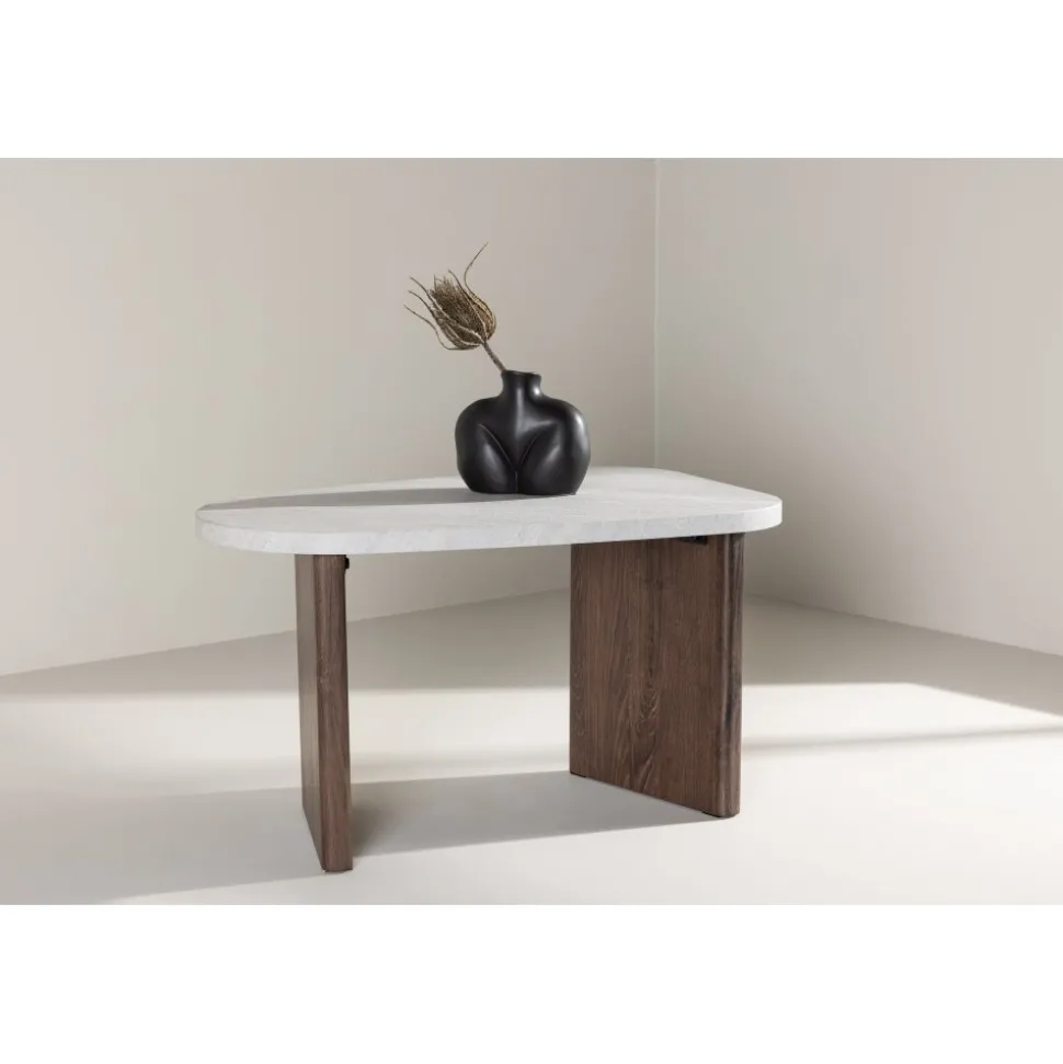 Grönvik sidobord 70 x 45 - Mocca/Betong