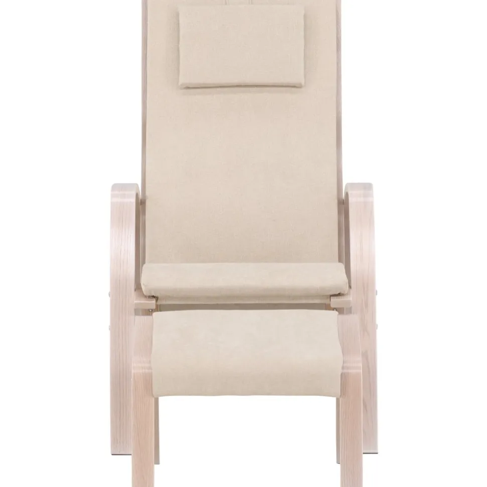 Grötö loungestol - Beige/Whitewash