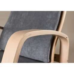 Grötö loungestol - Mörkgrå/whitewash