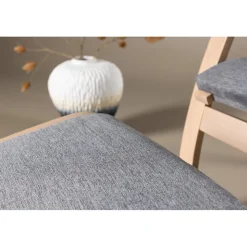 Grötö loungestol - Mörkgrå/whitewash