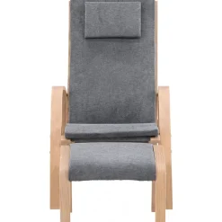 Grötö loungestol - Mörkgrå/whitewash